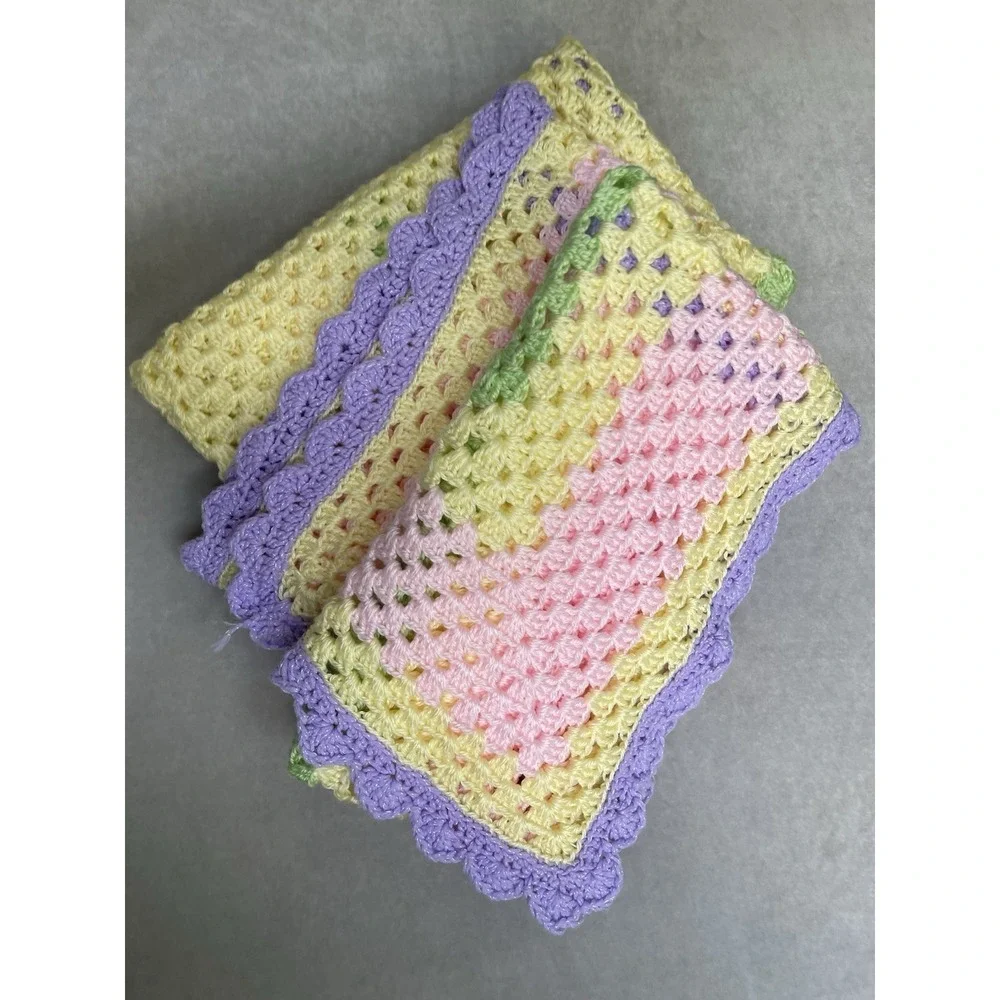 Handmade Crocheted Granny Square‎ 45